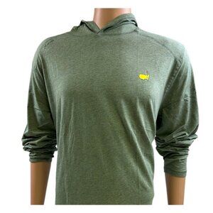 Masters Tech Green Heather Performance Long Sleeve Shirt with Hood